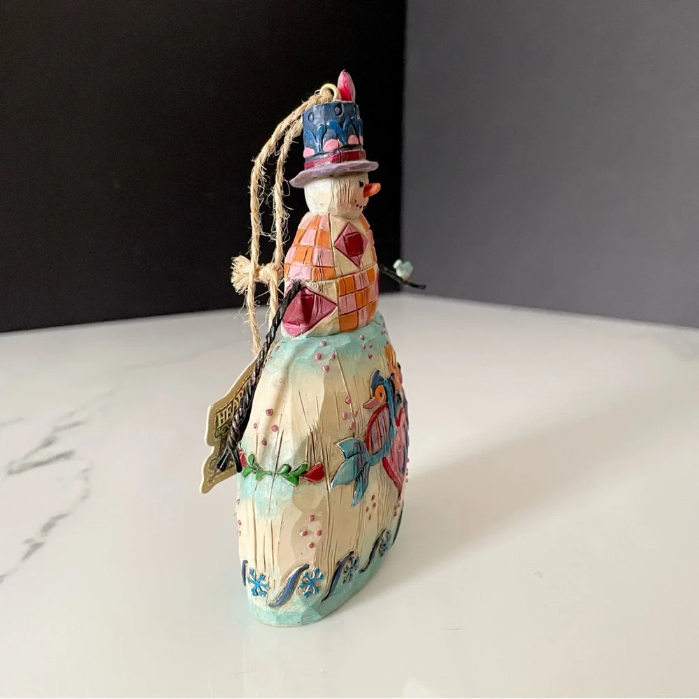 Snowman with Birds Ornament by Jim Shore